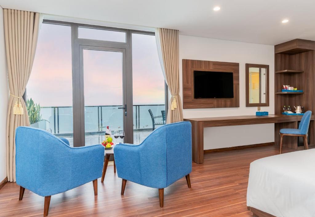 Review Grand Gold Hotel Đà Nẵng: phòng view biển, tiện nghi và giá tham khảo 2026