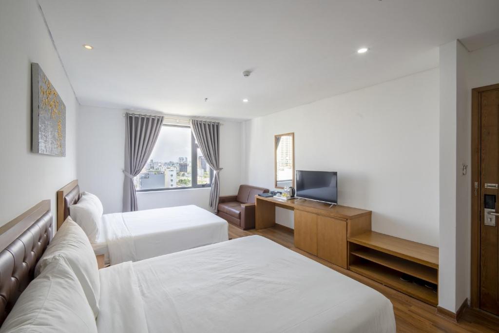 Review Hải Triều Hotel Đà Nẵng: Khách sạn 4 sao gần biển Phước Mỹ, giá tốt