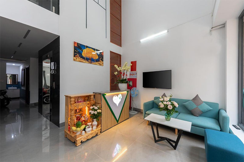 Review Harmony Homestay Da Nang: Lưu trú trung tâm, phòng xanh trắng nhẹ nhàng