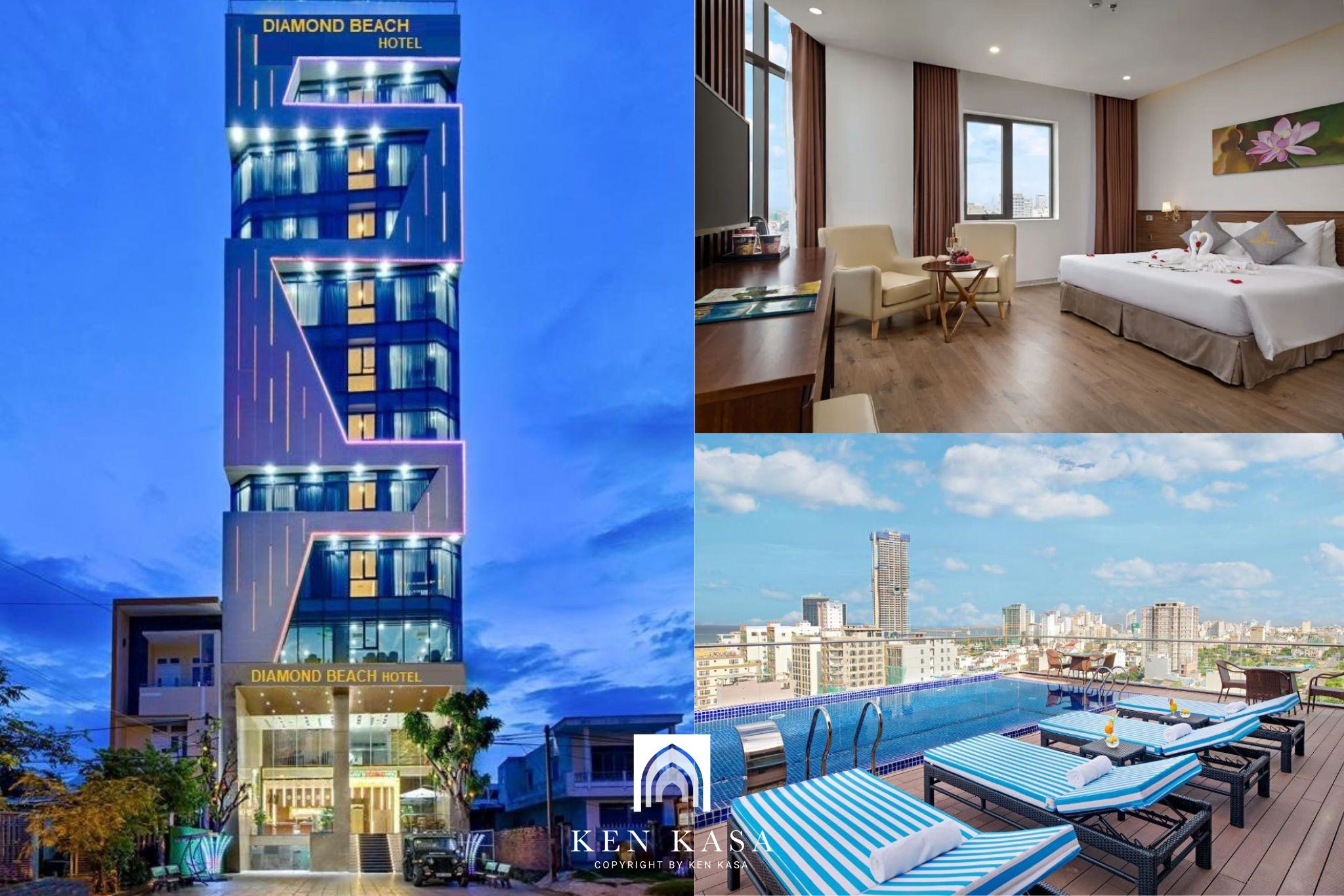 Review Khách sạn Diamond Beach Đà Nẵng: vị trí, hạng phòng, tiện ích và trải nghiệm lưu trú