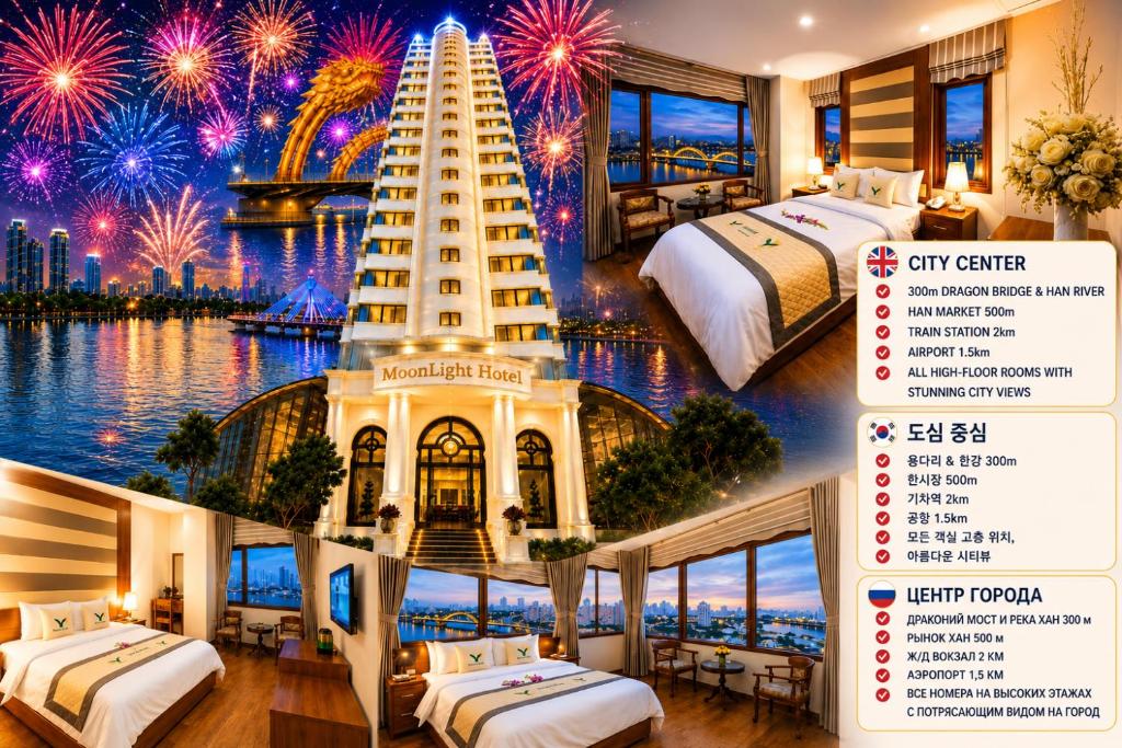 Review Moonlight Hotel Da Nang: Kinh nghiệm lưu trú, hạng phòng và tiện ích nổi bật