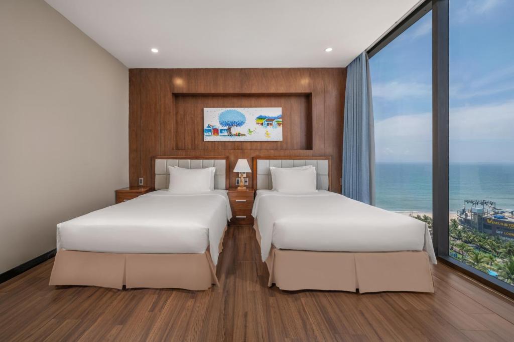 Review Yarra Ocean Suites Danang: khách sạn 4 sao gần biển Mỹ Khê, phòng hướng biển và tiện ích thư giãn